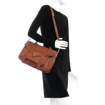 Proenza Schouler Lambskin Medium PS1 Satchel Saddle 2 of 9
