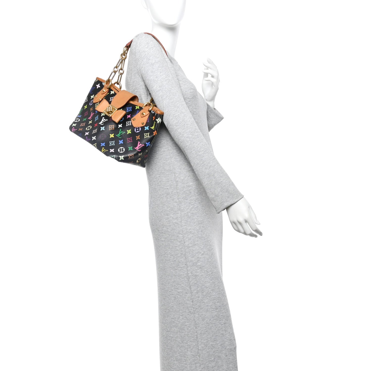Louis Vuitton Monogram Multicolor Annie MM Black 2 of 15