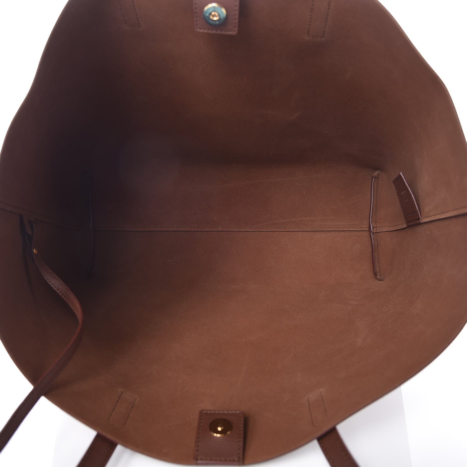 Saint Laurent Calfskin Large Shopping Tote Old Brandy 5 of 10