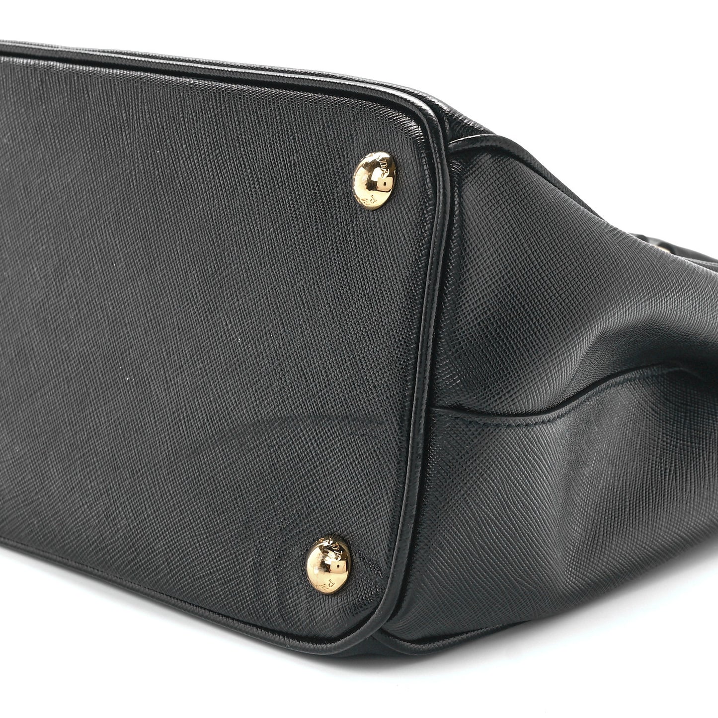 Saffiano Small Galleria Double Zip Tote Black