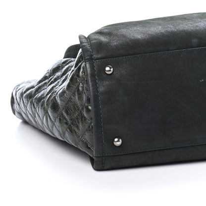 Chanel Iridescent Calfskin In the Mix Tote Dark Green 8 of 10