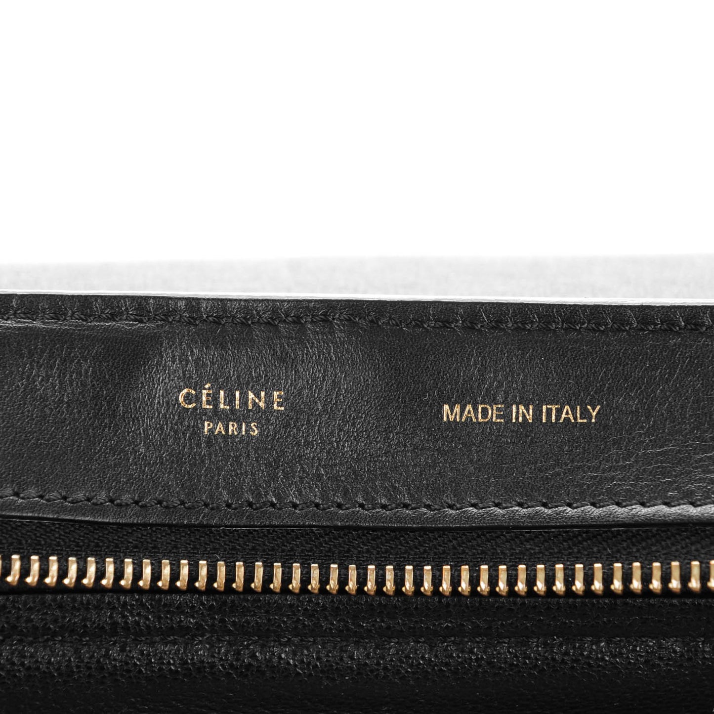 Crocodile Embossed Calfskin Suede Medium Trapeze Black