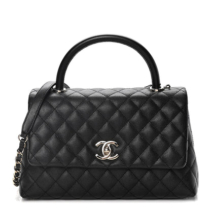 Chanel Caviar Quilted Small Coco Handle Flap Black 1 of 10
