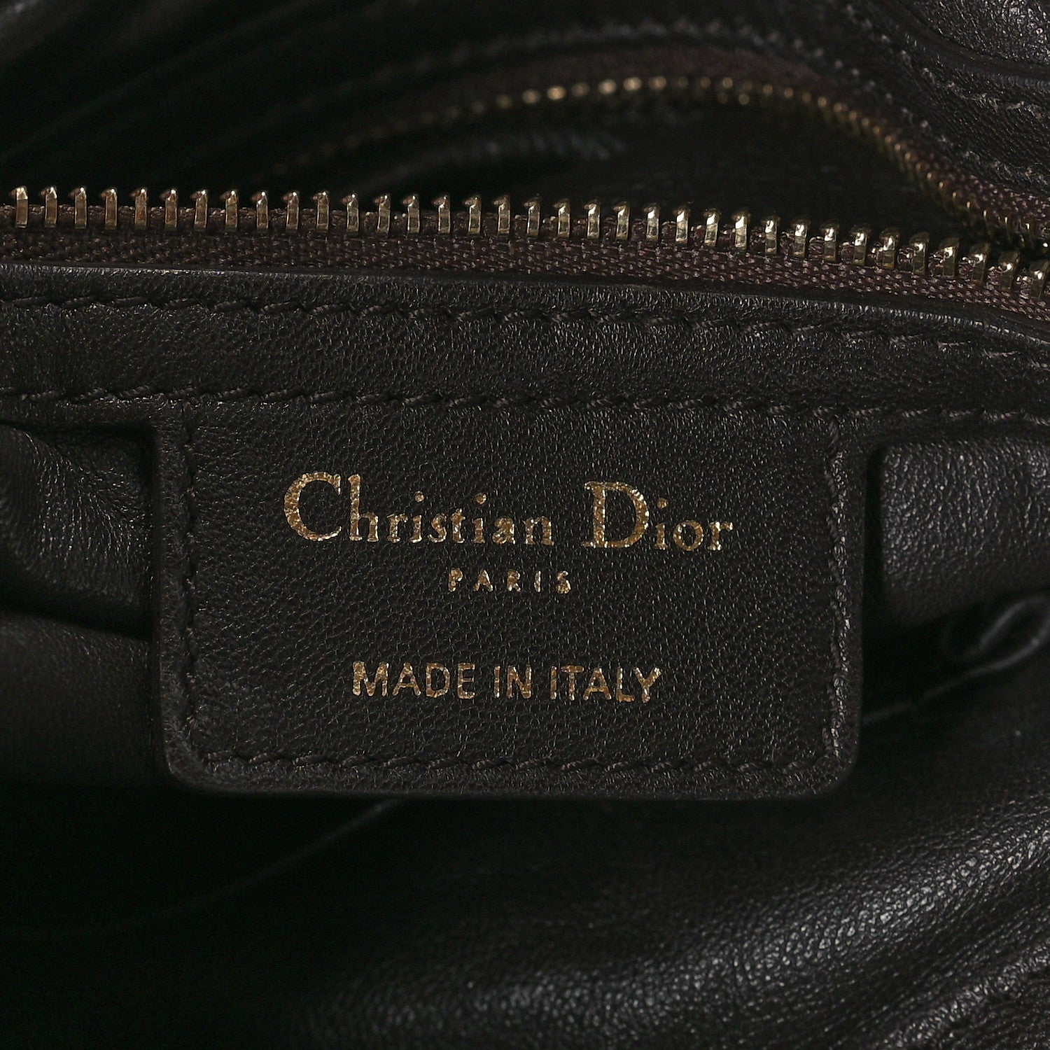 Christian Dior Lambskin Medium Libertine Hobo Brown 6 of 10