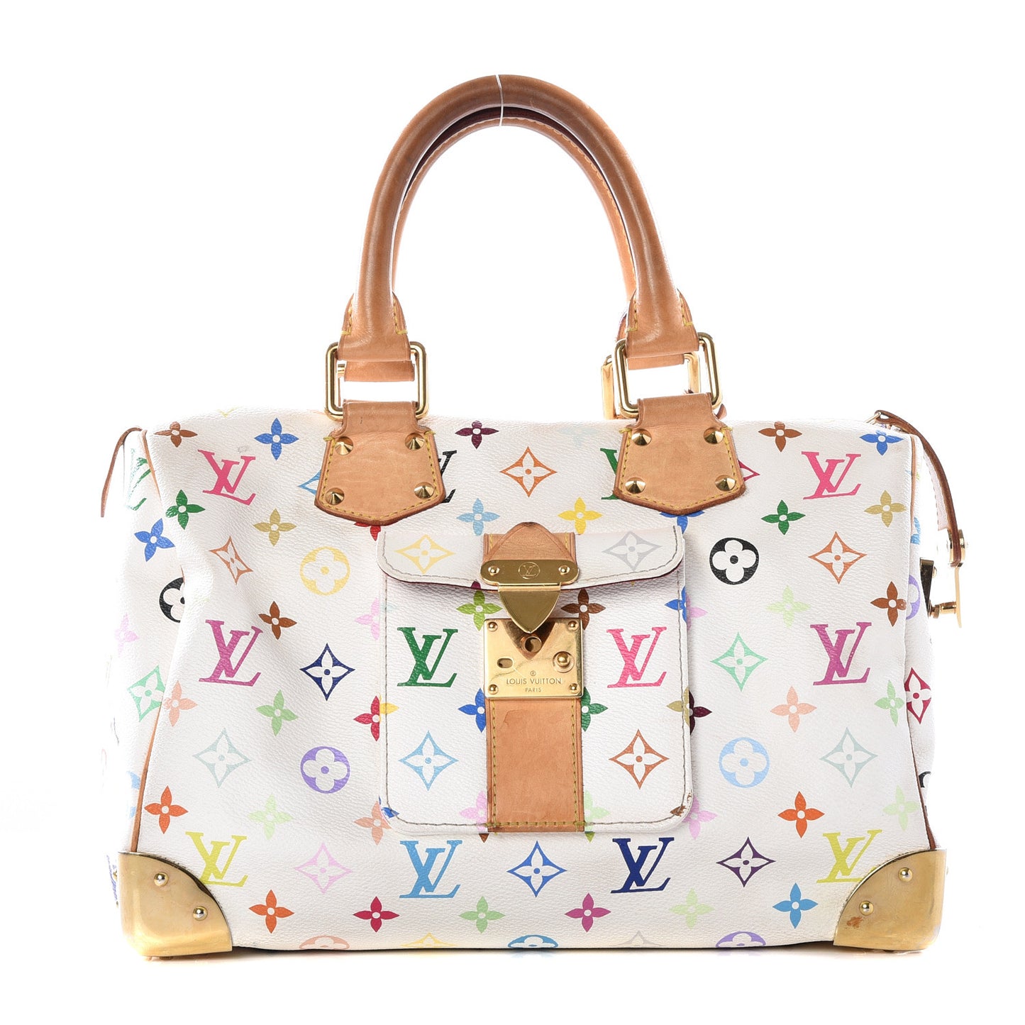 Monogram Multicolor Speedy 30 White