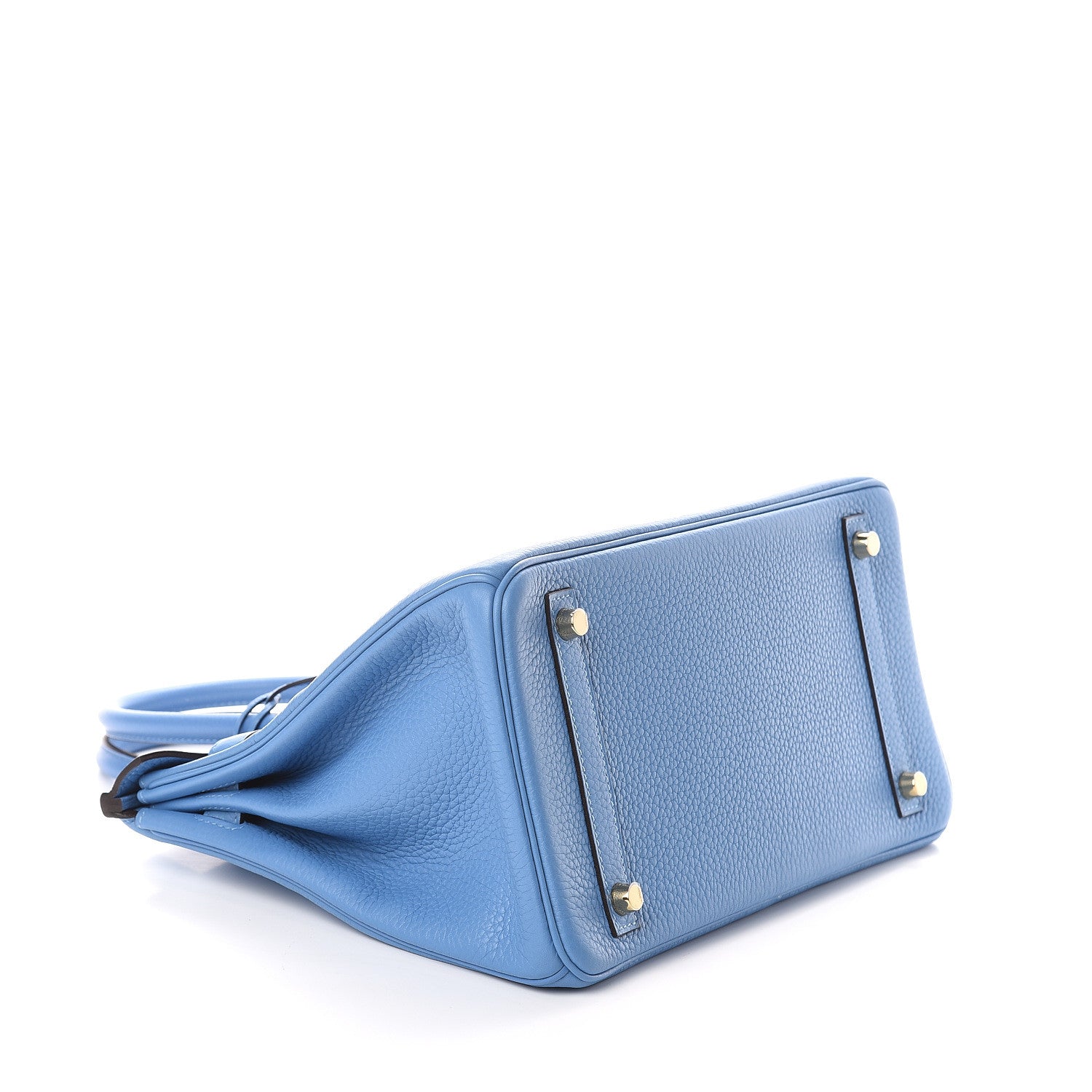 Hermes Taurillon Clemence Birkin 30 Bleu Paradis 3 of 7