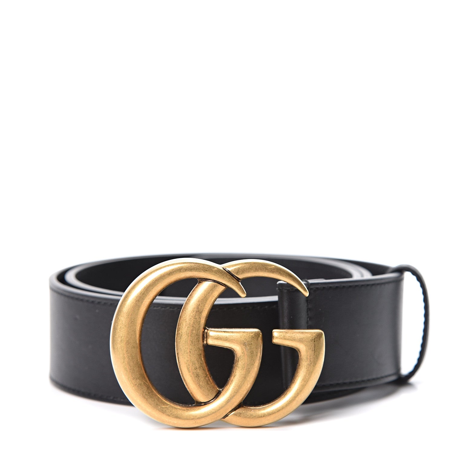 Gucci Calfskin Double G 40mm Belt 80 32 Black 1 of 4