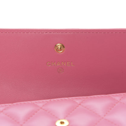 Chanel Lambskin Quilted Medium Boy Flap Wallet Pink 11 of 14