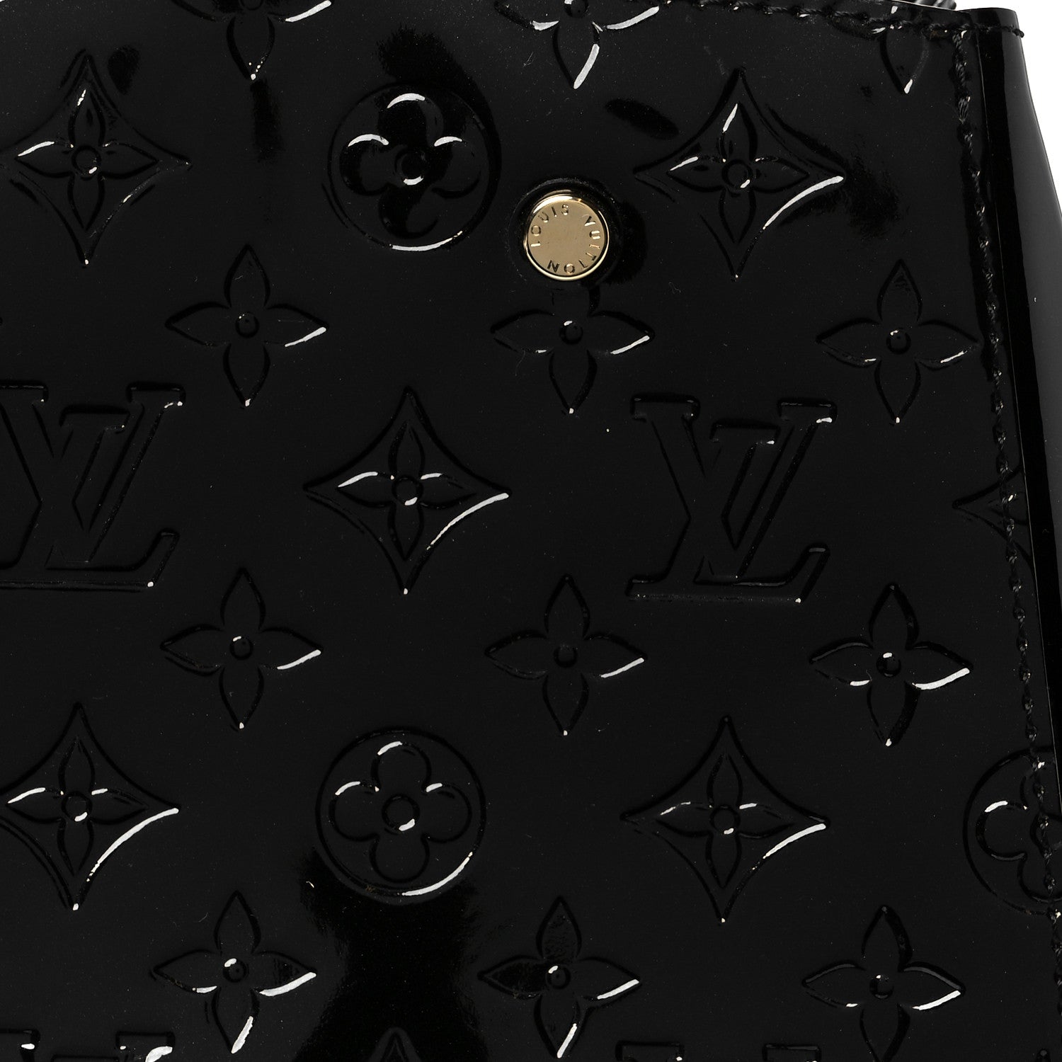 Louis Vuitton Vernis Montaigne BB Black 8 of 10