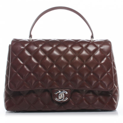 Chanel Lambskin Kelly Jumbo Flap Bag Bordeaux 1 of 8