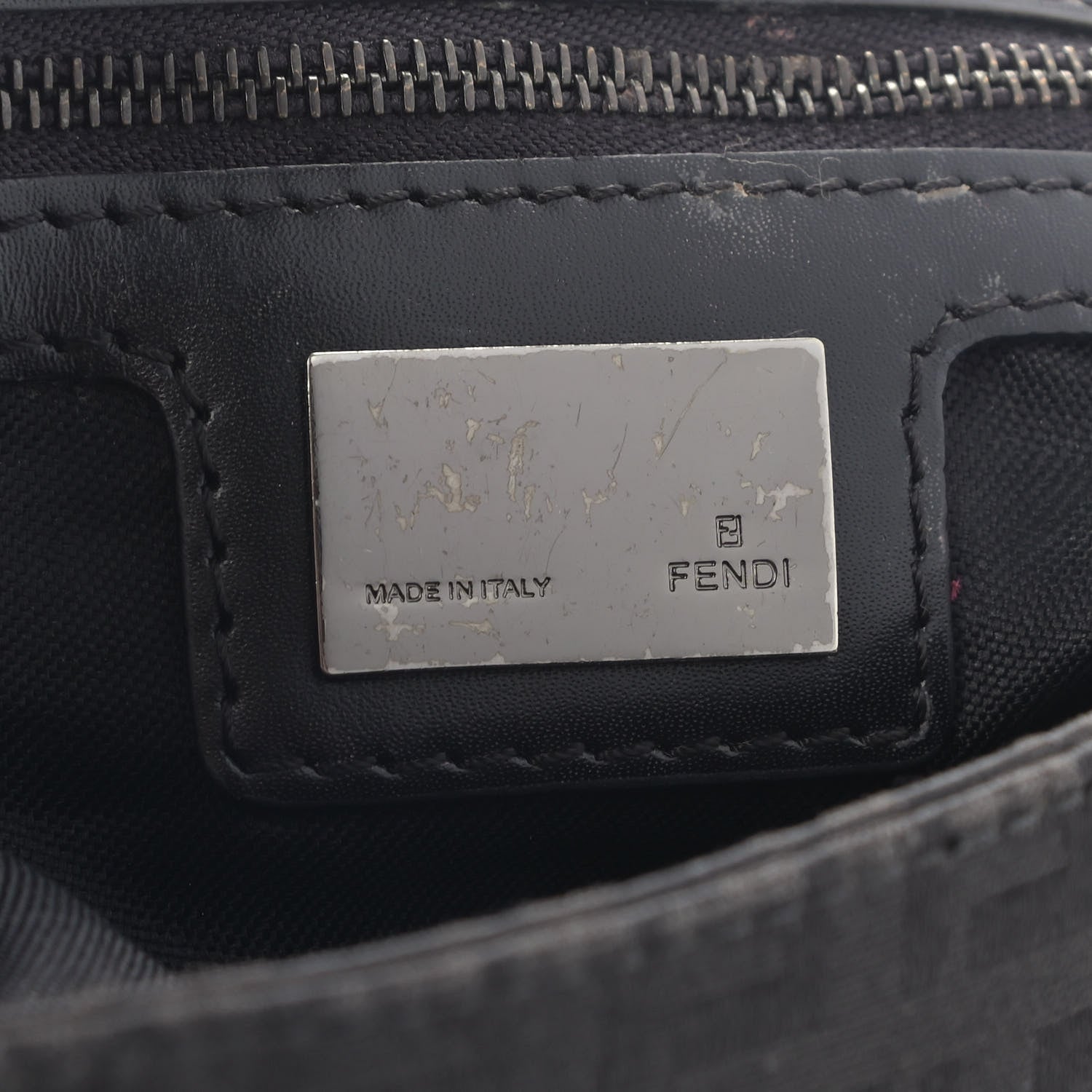 Fendi Zucchino Baguette Black 6 of 10