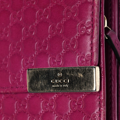 Gucci Soft Microguccissima Dice Chain Wallet Bright Bouganville 6 of 14