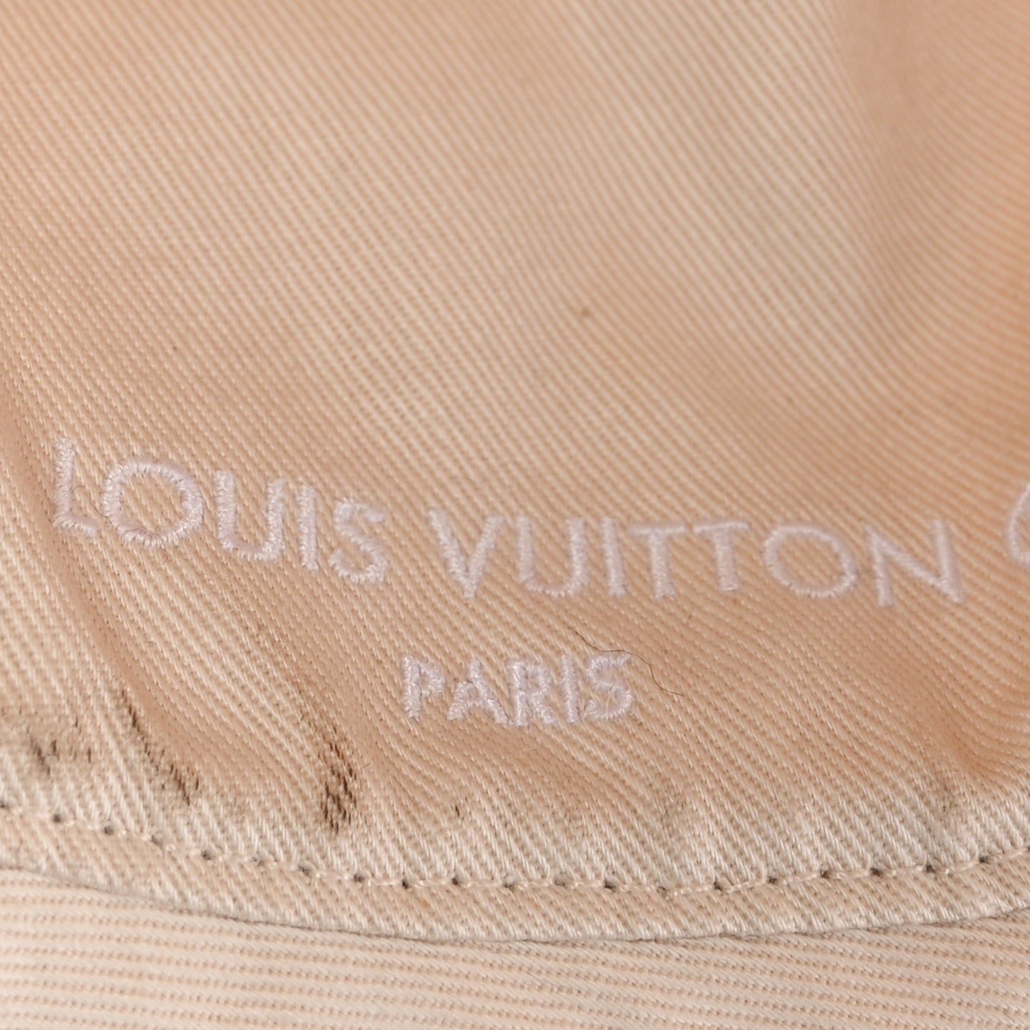 Cotton Jacquard Monogram LVacation Reversible Hat M White