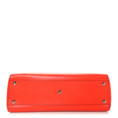 Fendi Vitello Morgan Snakeskin Crocodile Monster Eyes Medium Peekaboo Iconic Satchel Papavero Multicolor 13 of 16