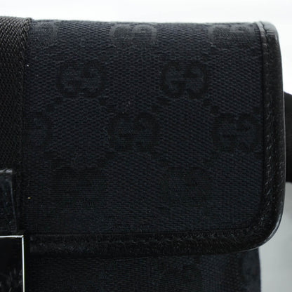 Gucci GG Monogram Web Buckle Belt Bag Black 6 of 10
