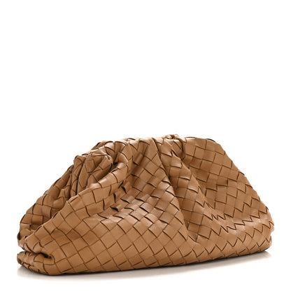 Bottega Veneta Nappa Maxi Intrecciato The Pouch Oversized Clutch Caramel 3 of 12