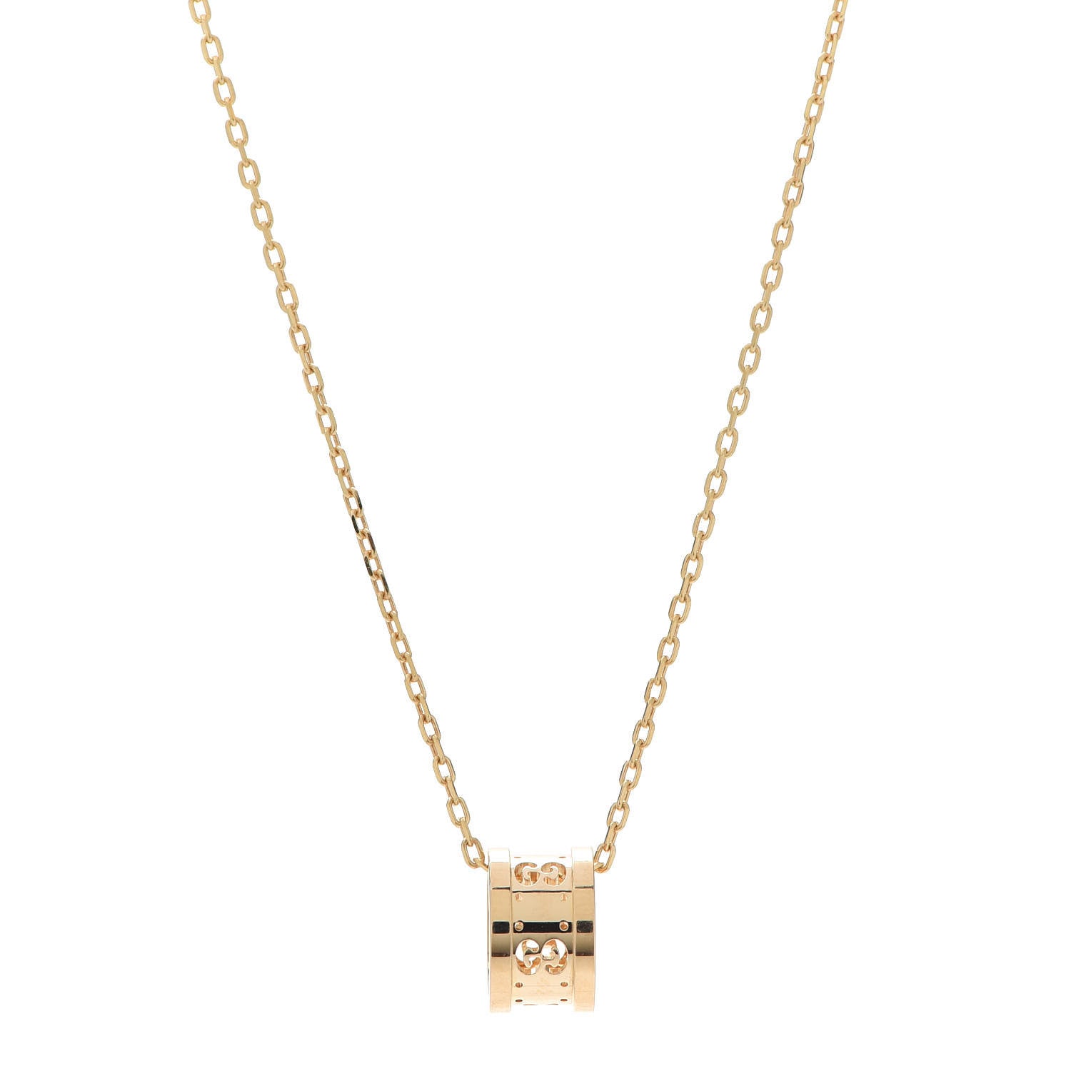 Gucci 18K Yellow Gold Icon Twirl Necklace 1 of 8