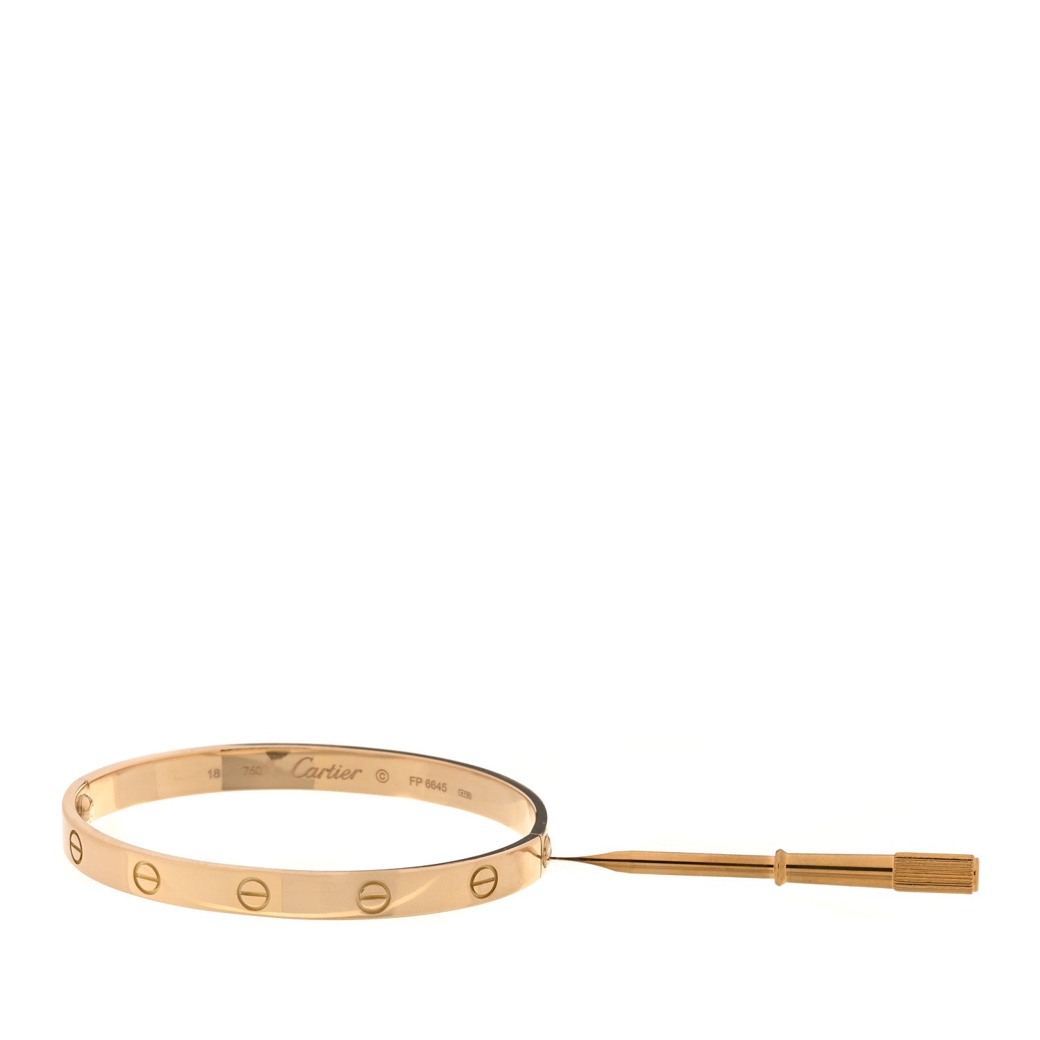 Cartier 18K Yellow Gold LOVE Bracelet 18 3 of 7