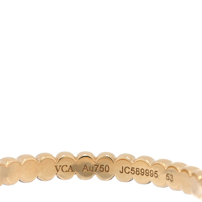 Van Cleef & Arpels 18K Yellow Gold Small Perlee Ring 53 6.25 3 of 4