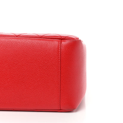 Chanel Caviar Quilted Grand Shopping Tote GST Red 8 of 11