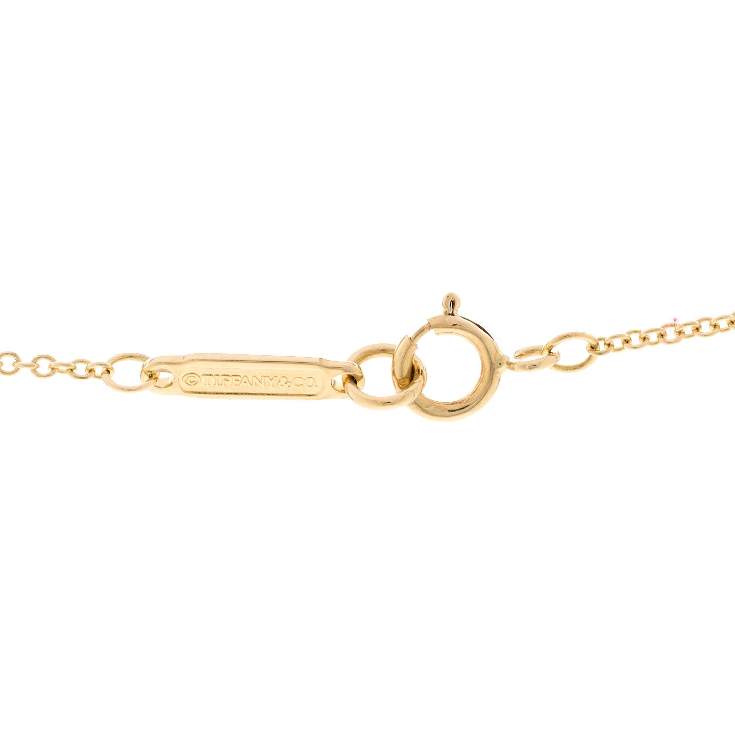 Tiffany 18K Yellow Gold 1837 Padlock Pendant Necklace 5 of 5