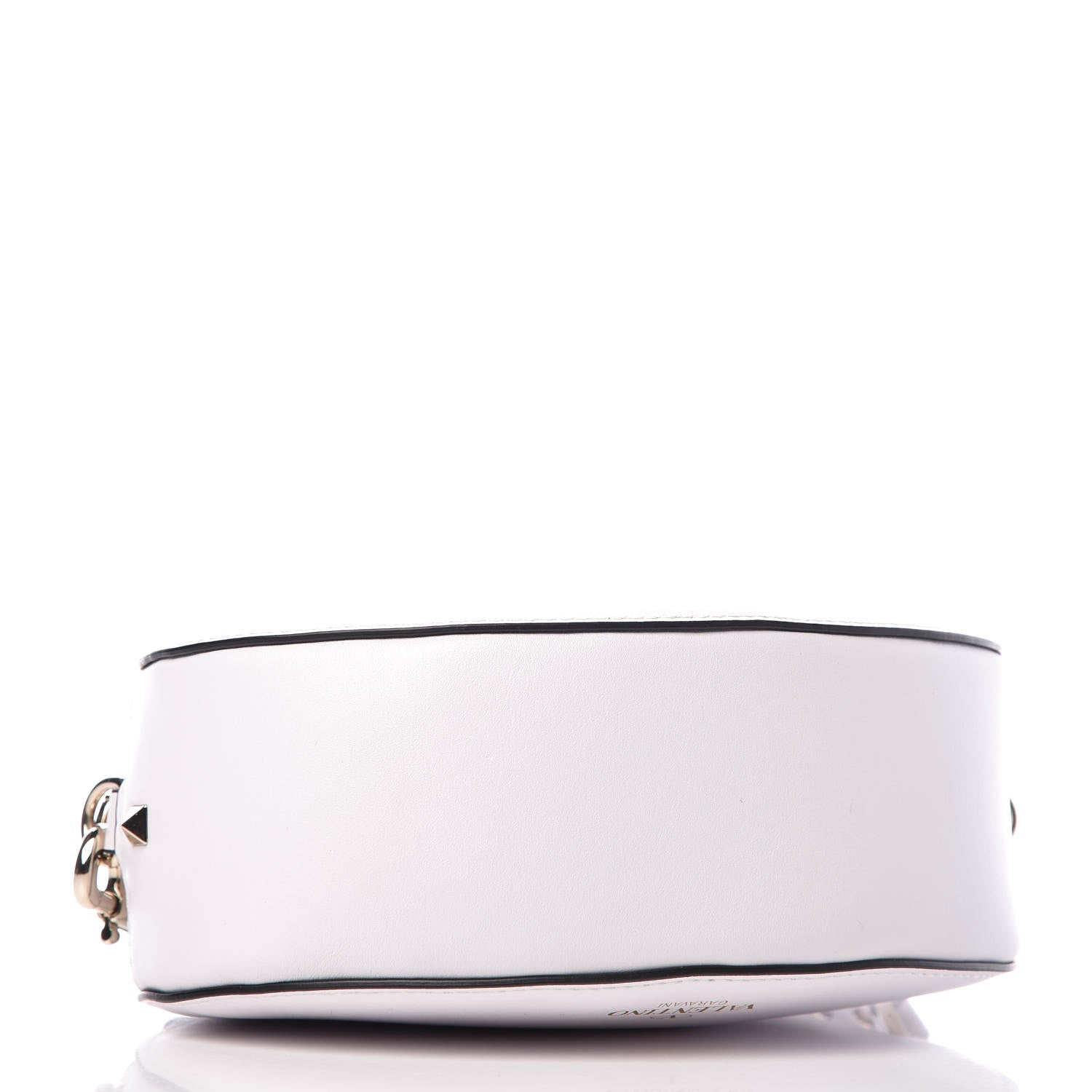 Valentino Garavani Calfskin VLTN Print Mini Rockstud Crossbody Bag White 4 of 7