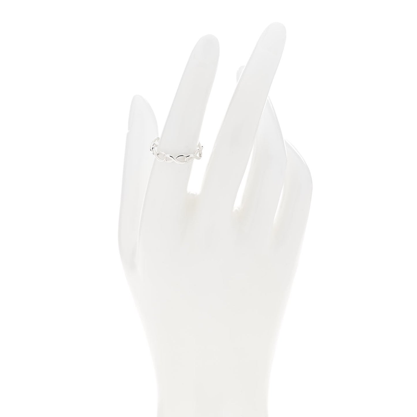 Sterling Silver Narrow Infinity Band Ring 53 6.5