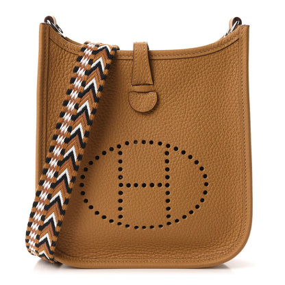Hermes Taurillon Clemence Allegro Evelyne TPM Sesame 1 of 11