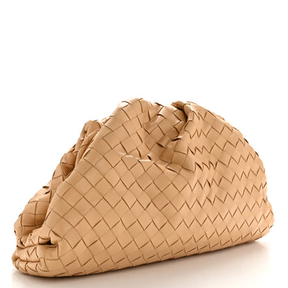 Bottega Veneta Nappa Maxi Intrecciato The Pouch Oversized Clutch Almond 3 of 11