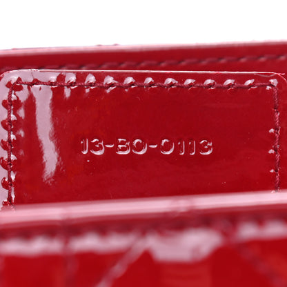 Christian Dior Patent Cannage Medium Lady Dior Red 7 of 9