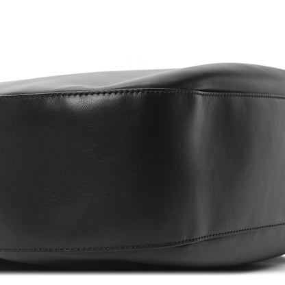 Prada City Calfskin Triangle Large Hobo Shoulder Bag Black 8 of 9