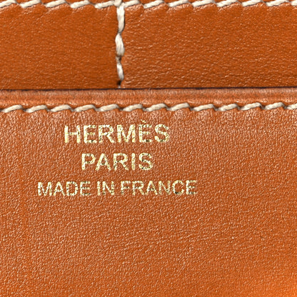 Hermes Tadelakt Constance Short Wallet Gold 6 of 8