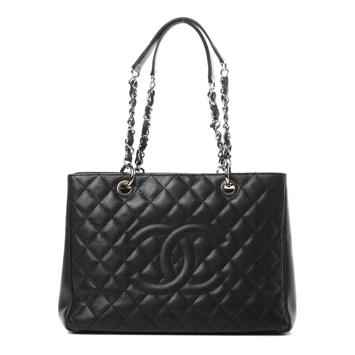 Chanel Caviar Quilted Grand Shopping Tote GST Black 1 of 14