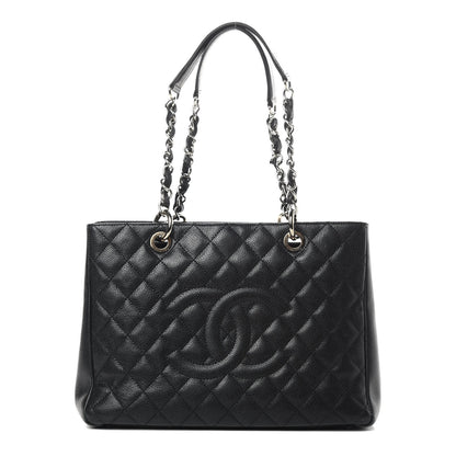 Chanel Caviar Quilted Grand Shopping Tote GST Black 1 of 14