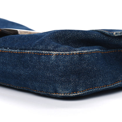 Fendi Denim Baguette Blue 9 of 11