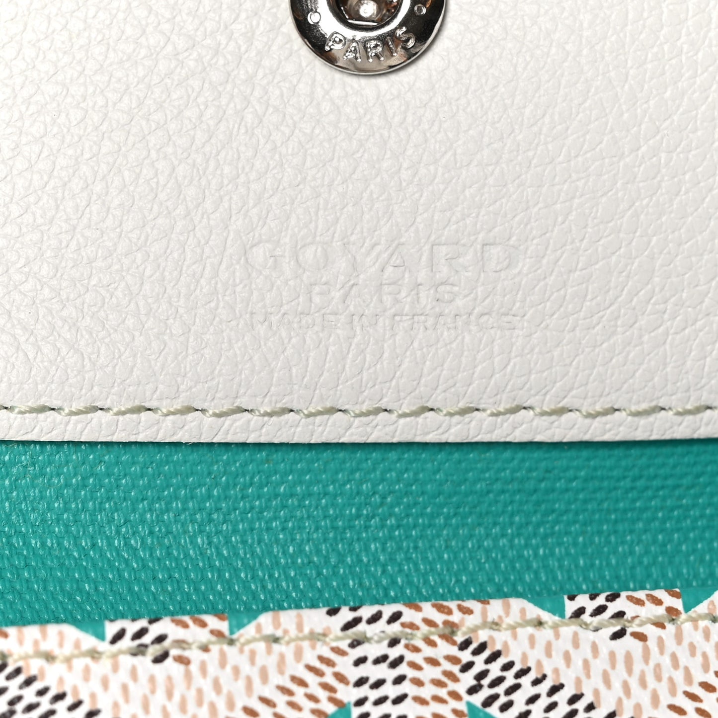 Goyardine Saint Louis Claire Voie PM White Opaline