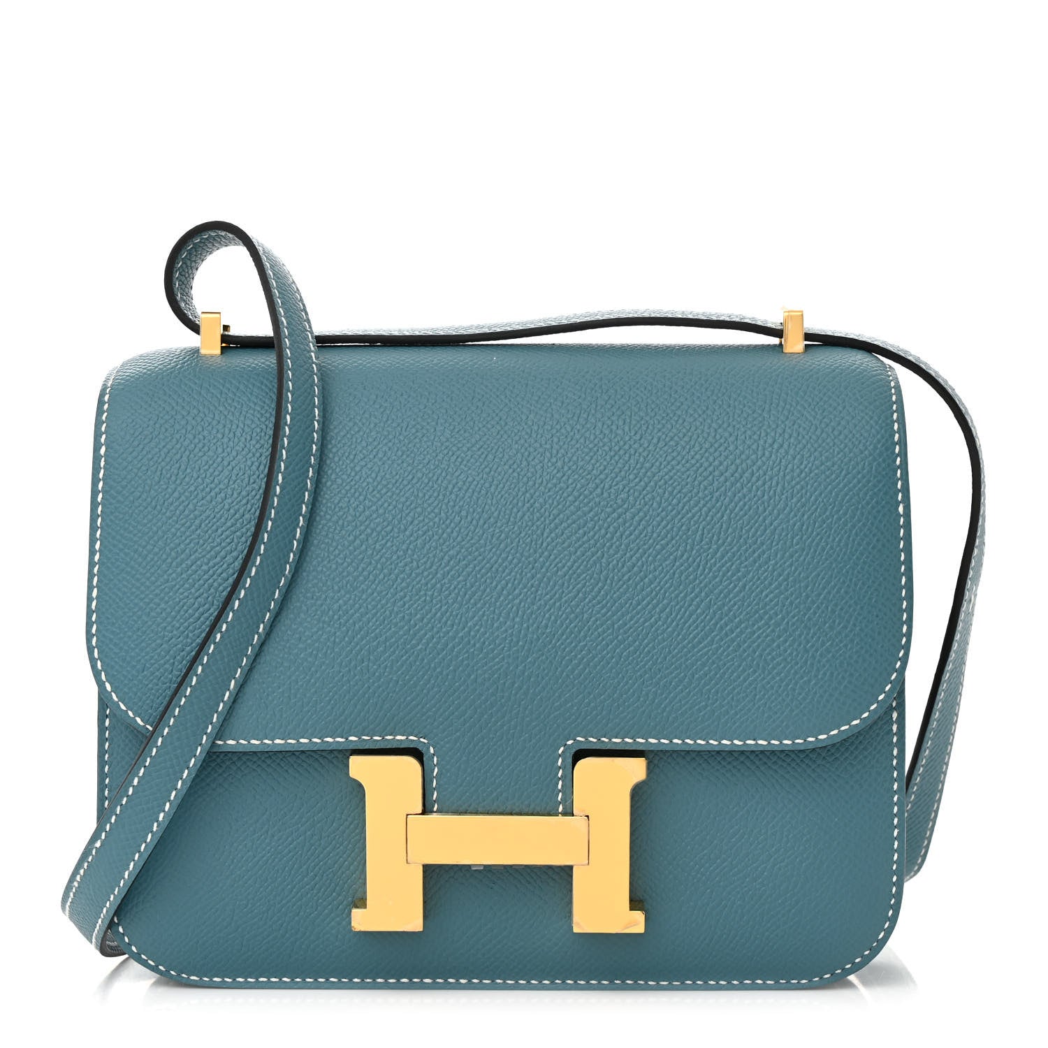 Hermes Epsom Constance 18 New Blue Jean 1 of 13