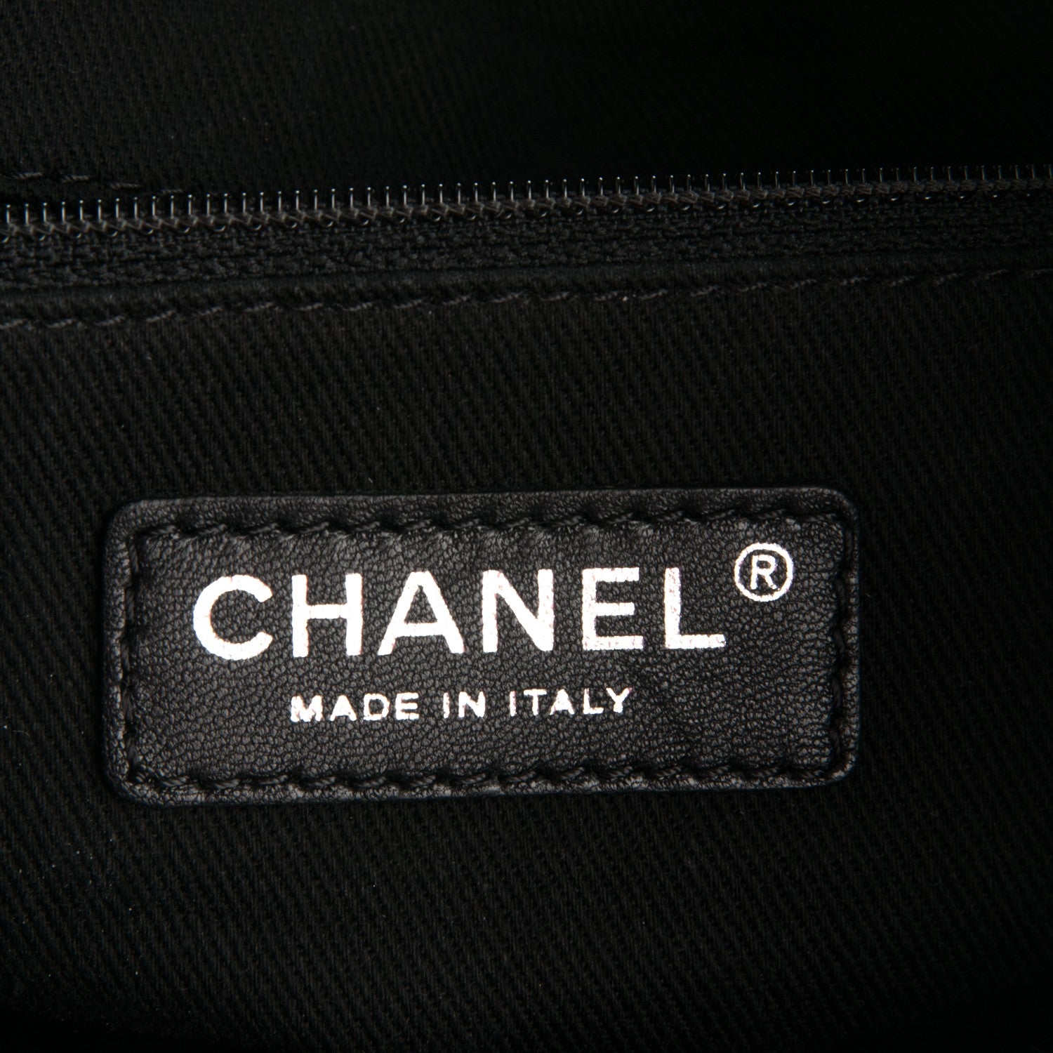 Chanel Calfskin Laser Cut Perforated CC Tote Black 5 of 6