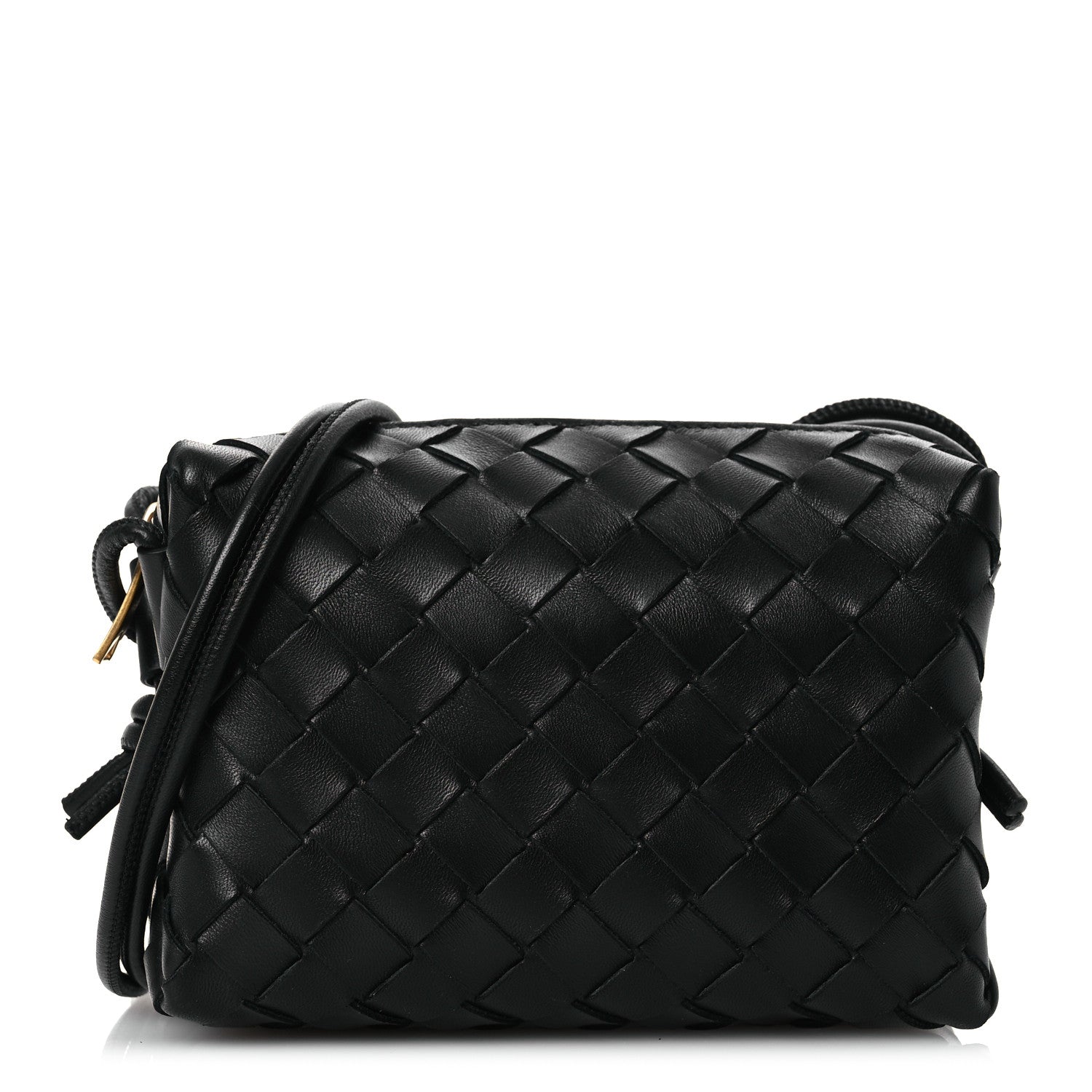 Bottega Veneta Nappa Intrecciato Mini Loop Camera Bag Black 1 of 10