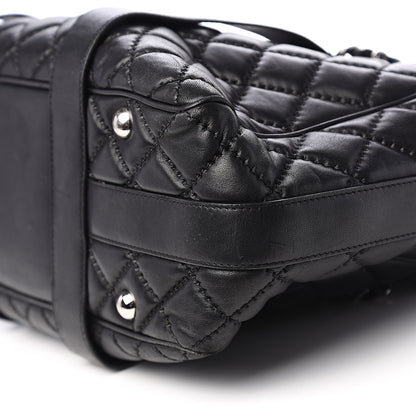 Chanel Lambskin Quilted Large Easy Carry Shopping Tote Black 18 of 21