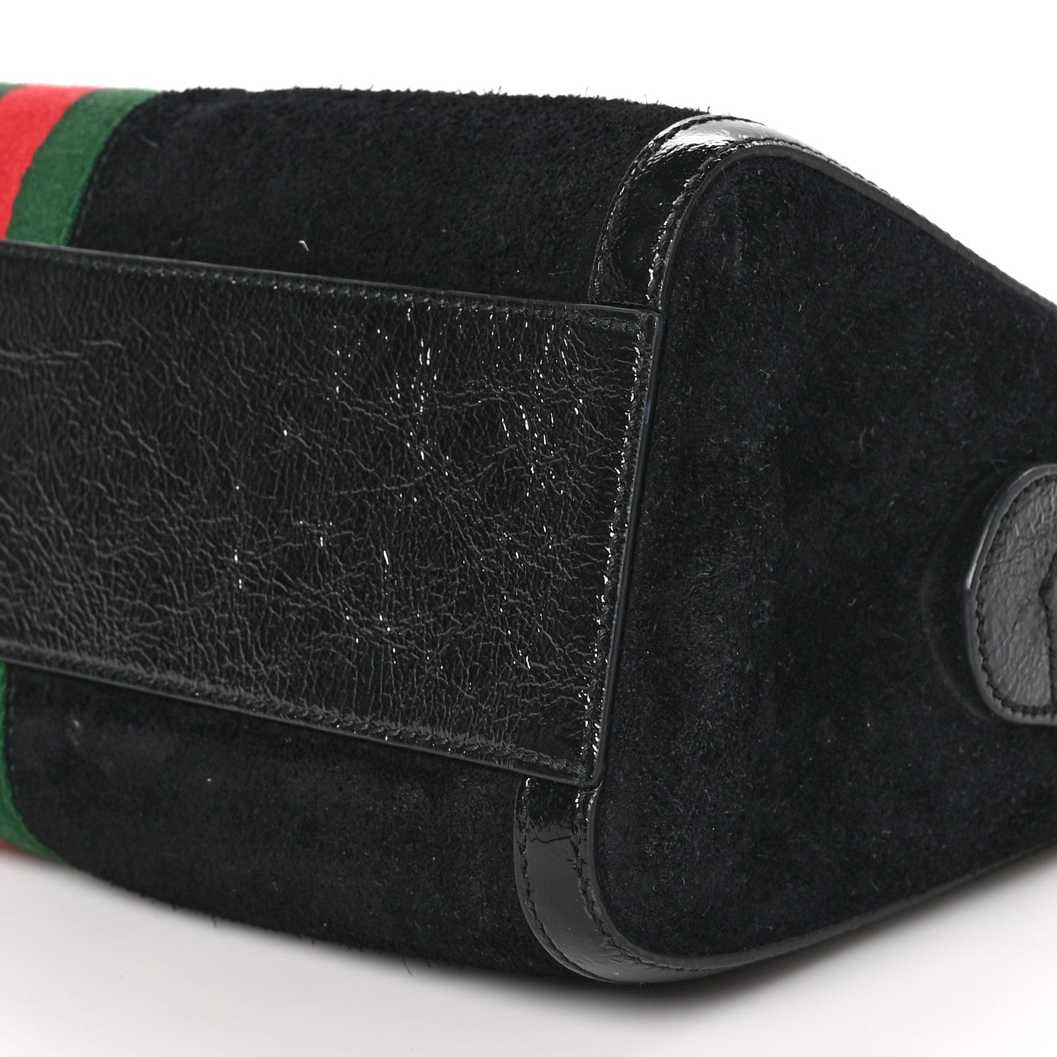 Gucci Suede Patent GG Web Medium Ophidia Boston Black 11 of 11