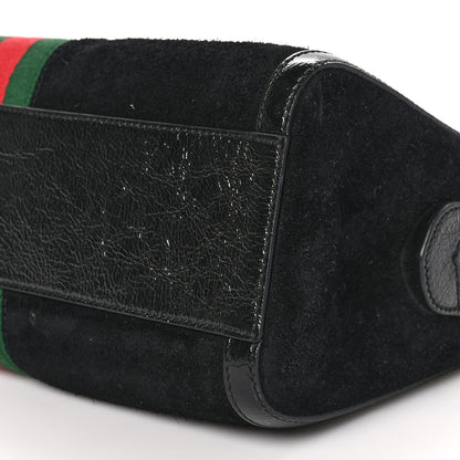 Gucci Suede Patent GG Web Medium Ophidia Boston Black 11 of 11