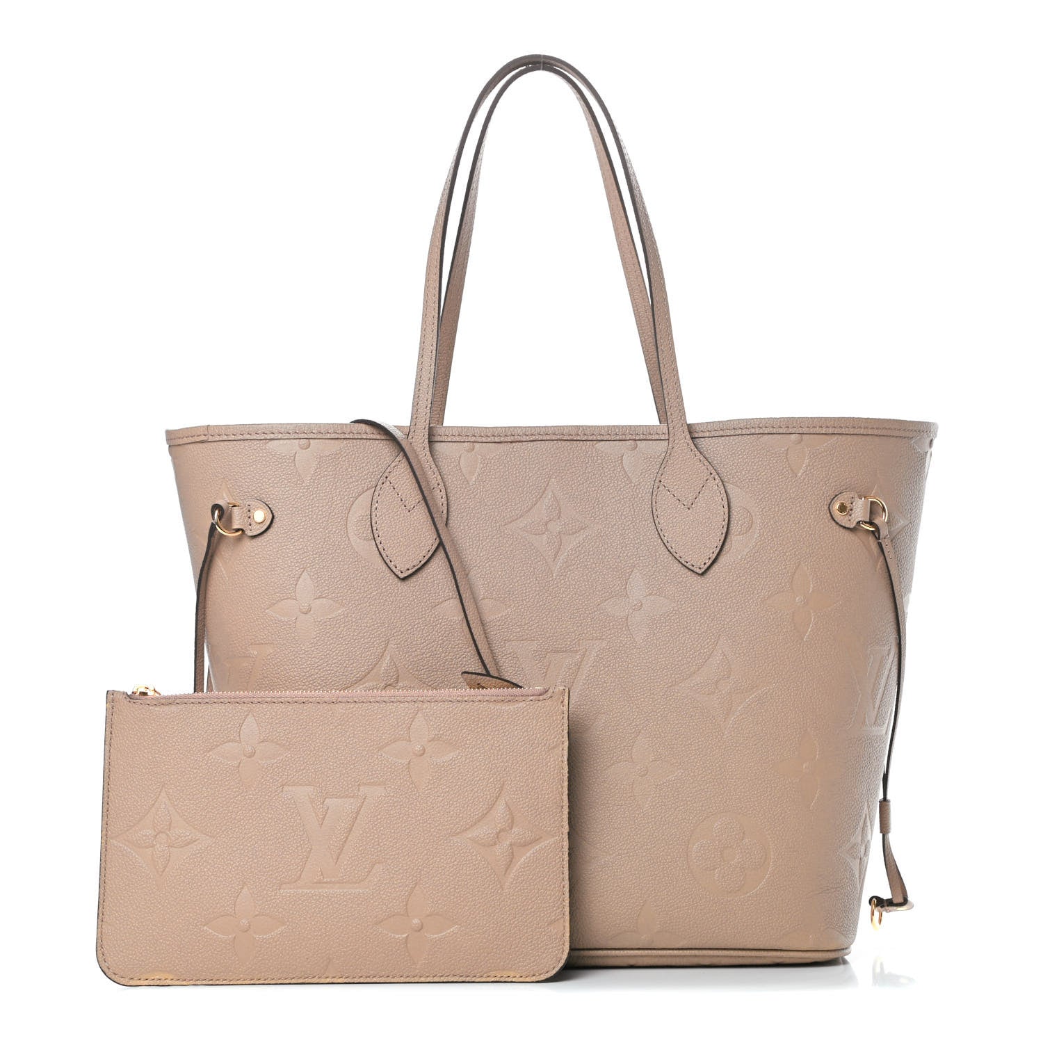 Louis Vuitton Empreinte Monogram Giant Neverfull MM Tourterelle 2 of 11