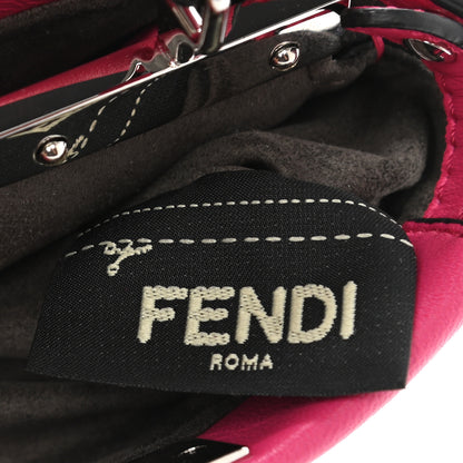 Fendi Shiny Nappa Micro Peekaboo Iconic Satchel Fuxia 6 of 10
