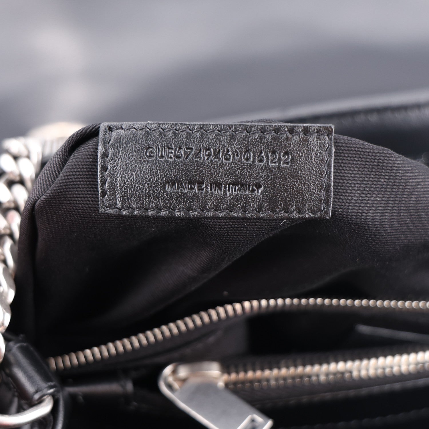 Saint Laurent Calfskin Y Quilted Monogram Medium Loulou Chain Satchel Black 8 of 11