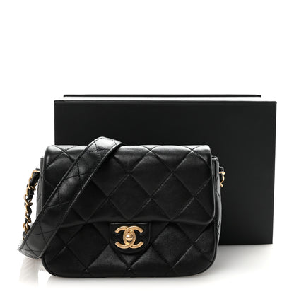 Chanel Lambskin Quilted Small CC Links Flap Black 11 of 11