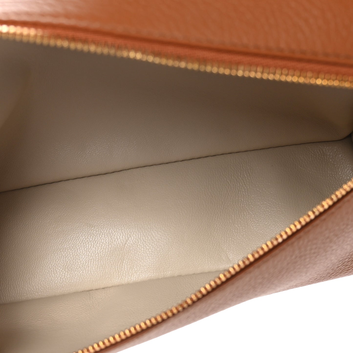 Grained Calfskin L19 Extra Pocket Pouch Warm Tan