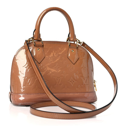 Louis Vuitton Vernis Alma BB Rose Velours 3 of 11