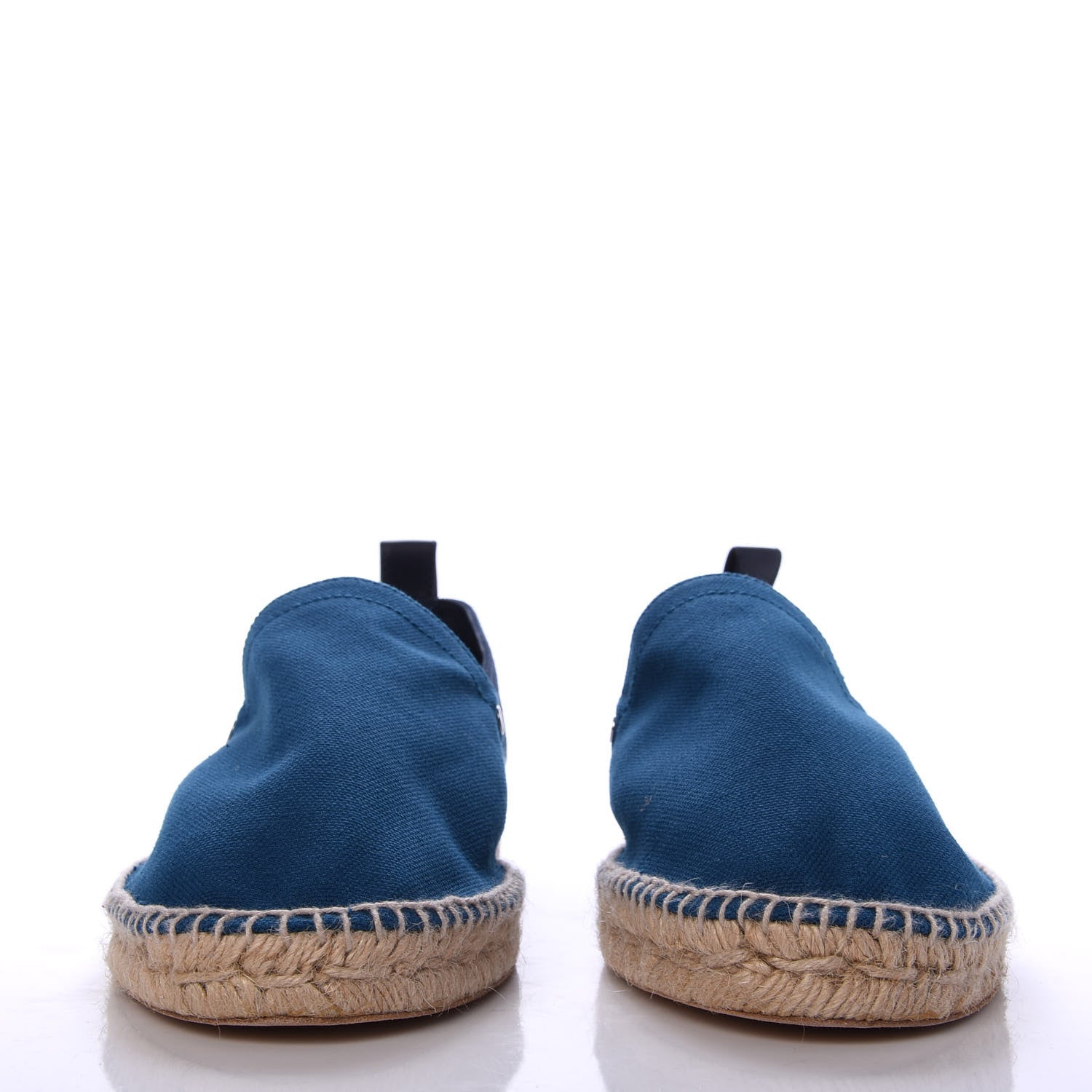 Hermes Toile Mens Eusebio Espadrilles 44 Marine 3 of 9