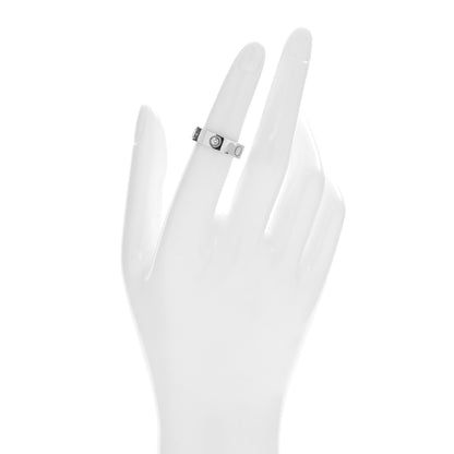 Cartier 18K White Gold 3 Diamond 5.5mm LOVE Ring 51 5.75 1 of 4